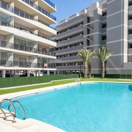 Sea View, Pool, Ac, 3 Bedrooms, 150m Apartman Santa Pola